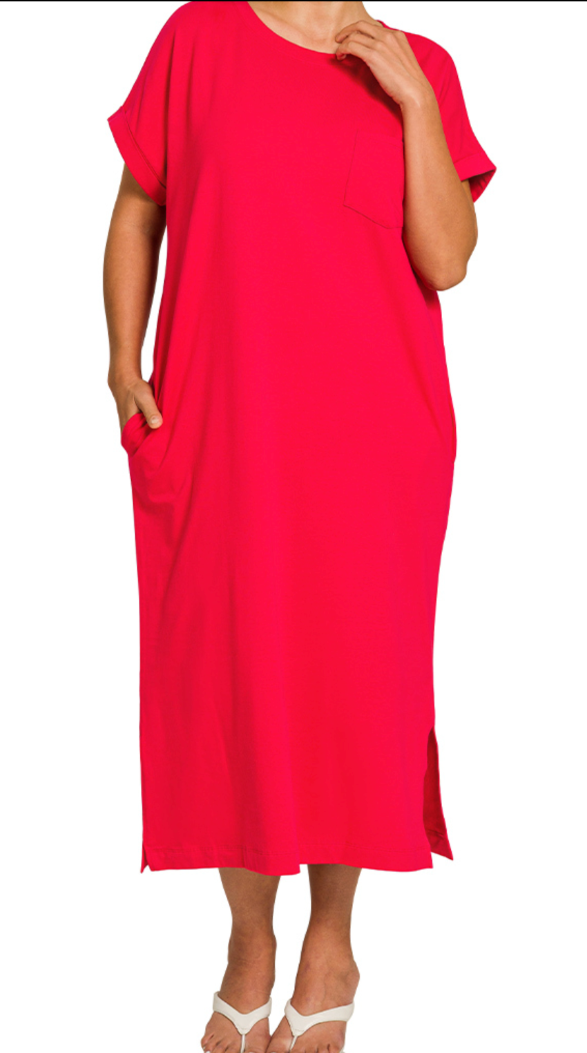 Plus Zenana Midi Dress