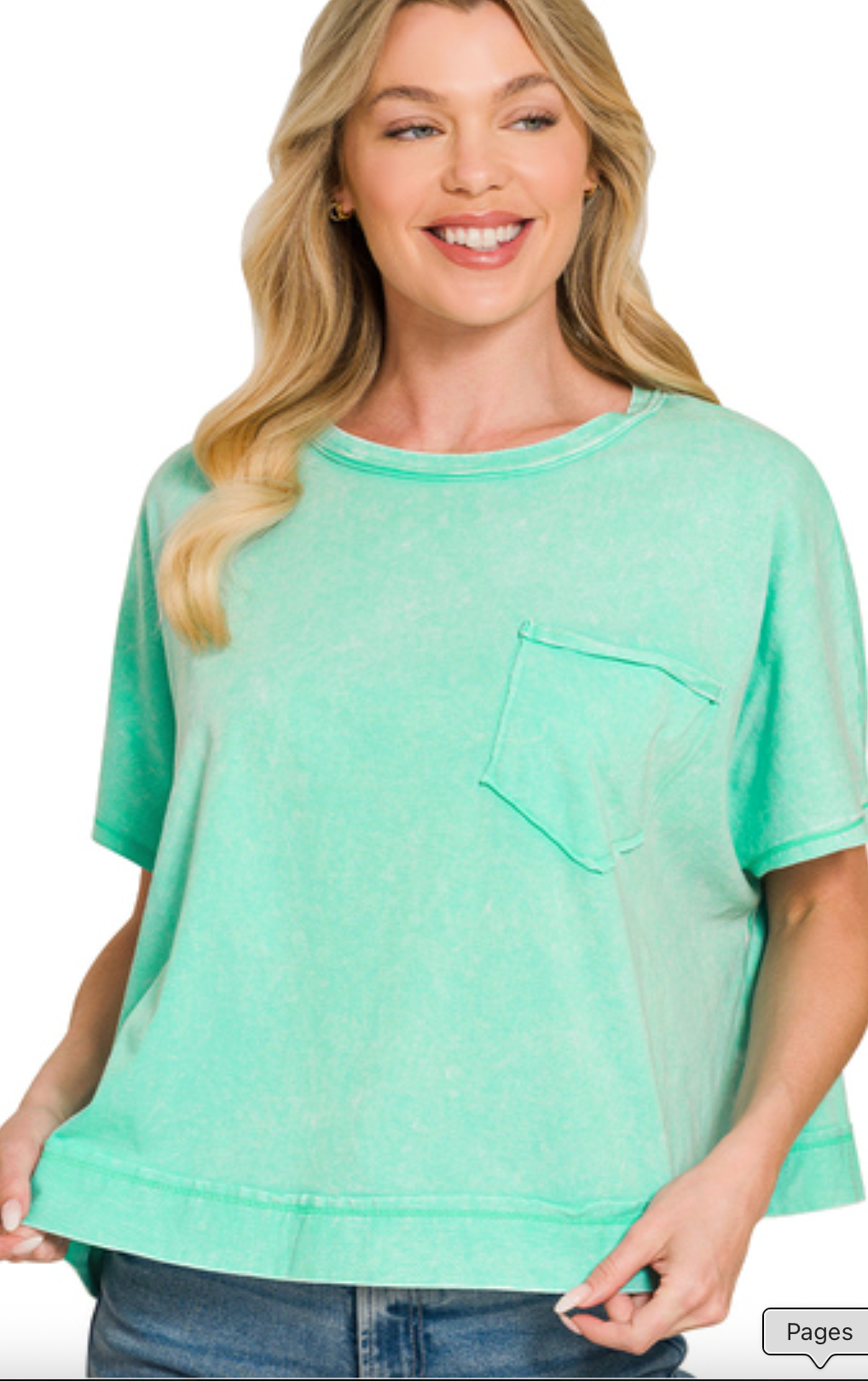 Zenana Acid Washed Top