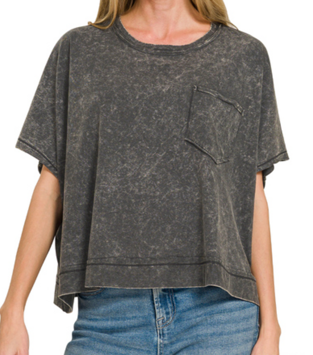 Zenana Acid Washed Top