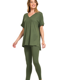 Zenana Shirt and Legging  Set
