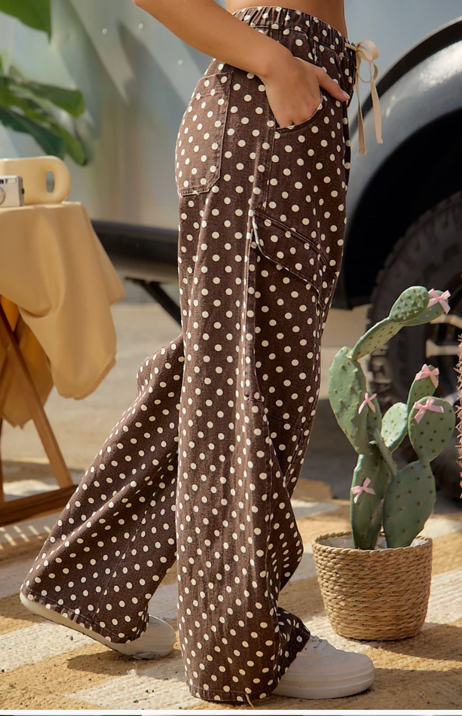 BiBi Polka Dot Cargo Pants