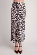 Glam Animal Print Midi Skirt