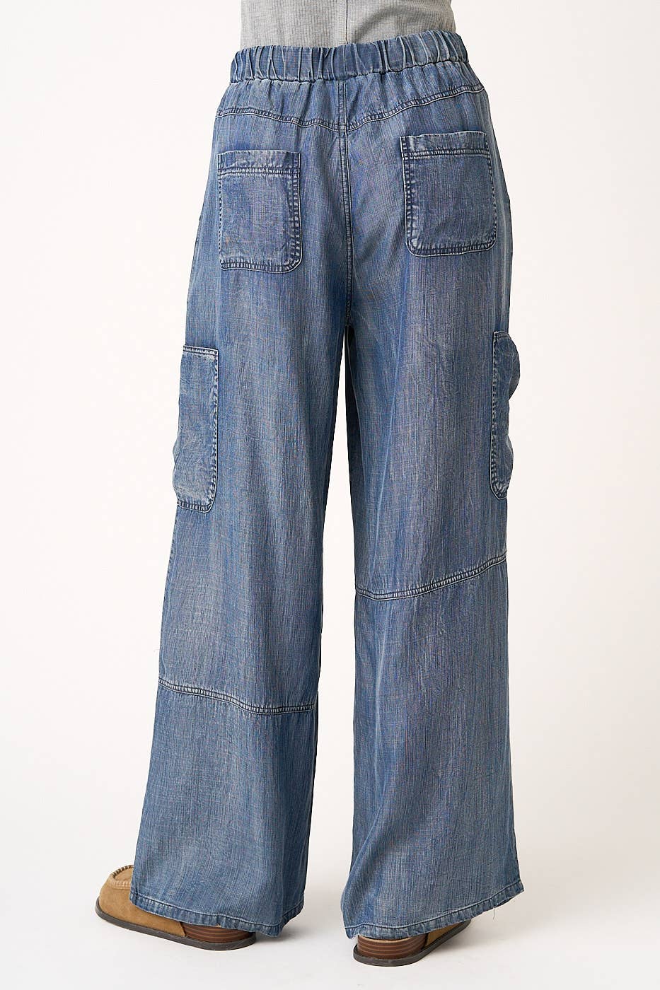 Mitto Shop Chambray Cargo Pants