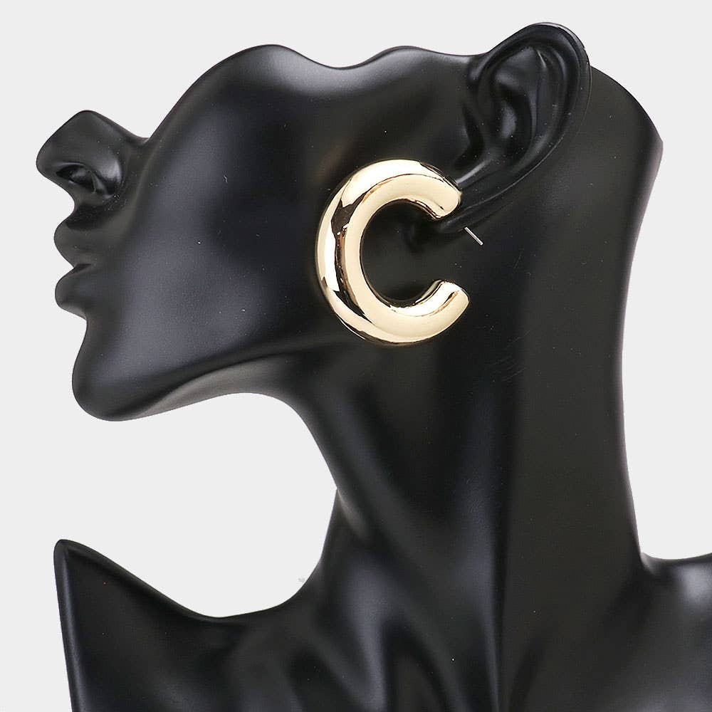 Thick Hoop Earrings