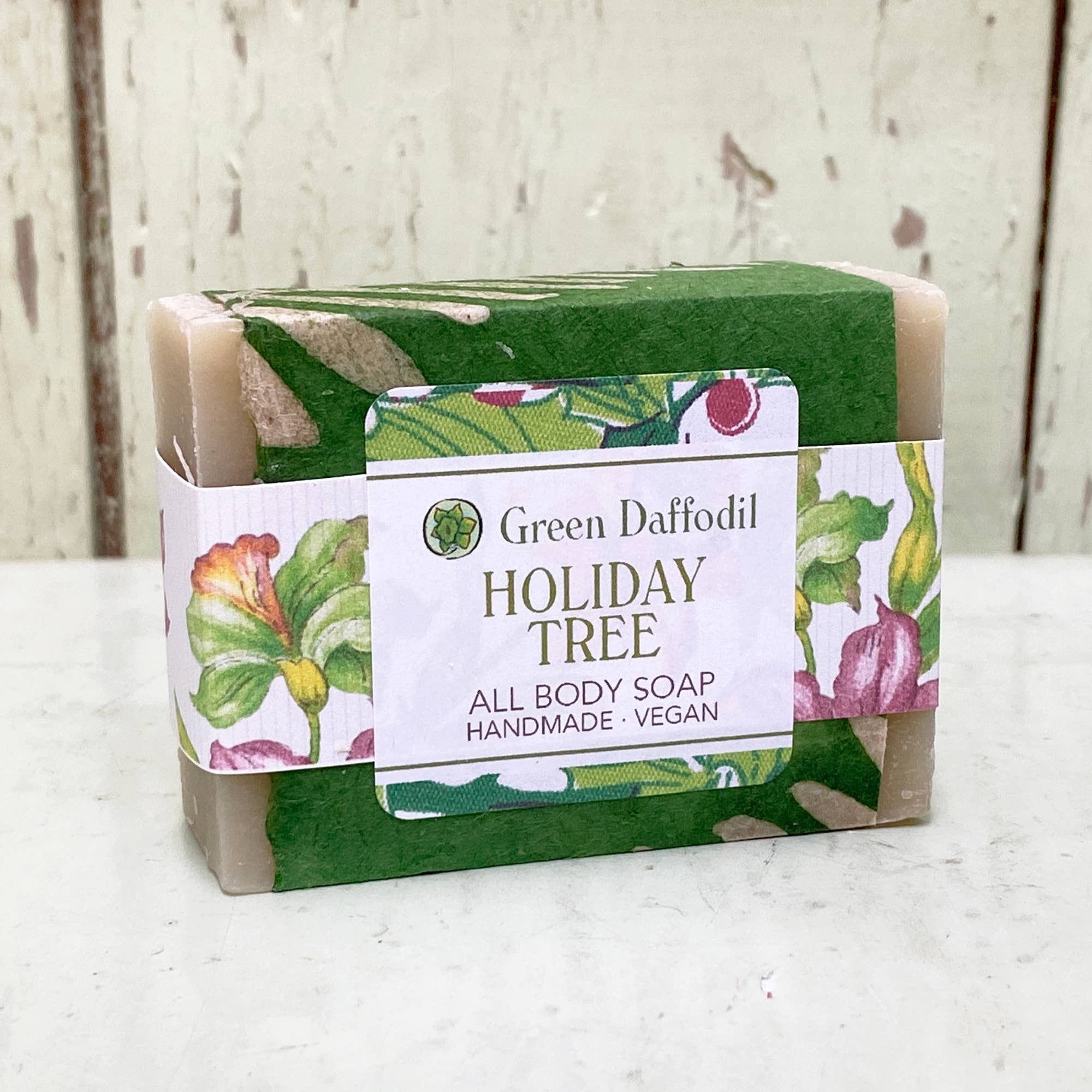 Holiday Tree Soap & Washcloth Setas