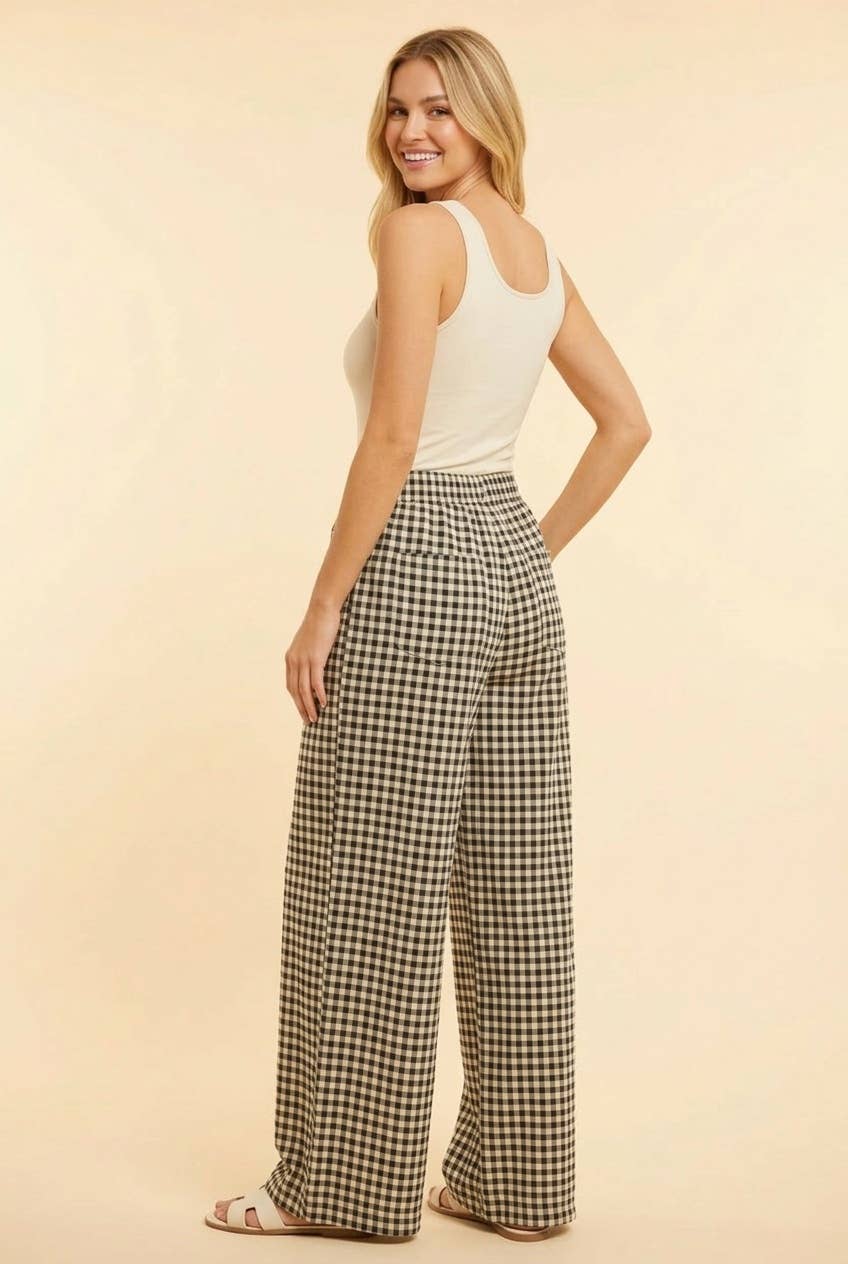 Heimish Gingham Wide Pants