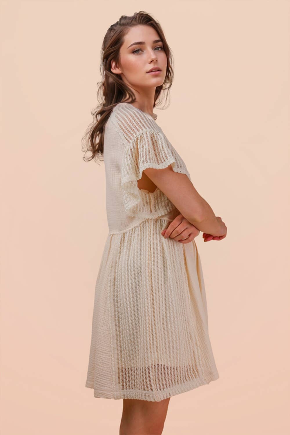 VERY J Waffle Knit Dress