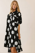 Oddi Polka Dot Shirt Dress