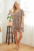lovely melody Leopard Mini Dress