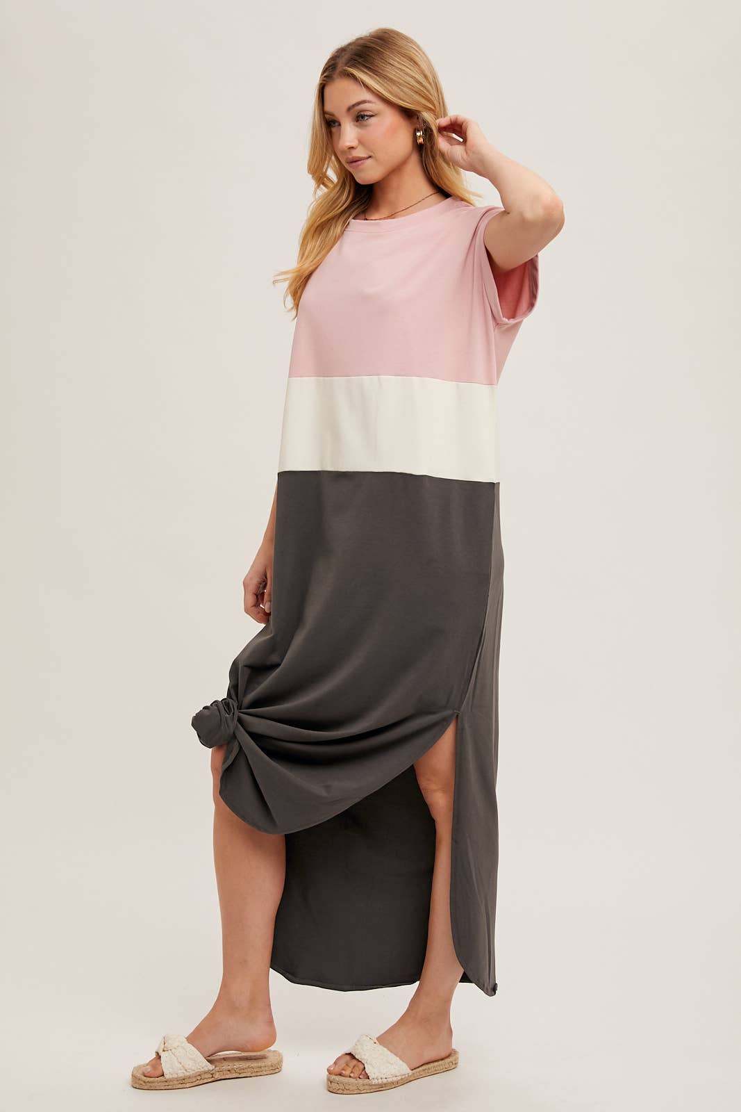 Bluivy Color Block Maxi Dress