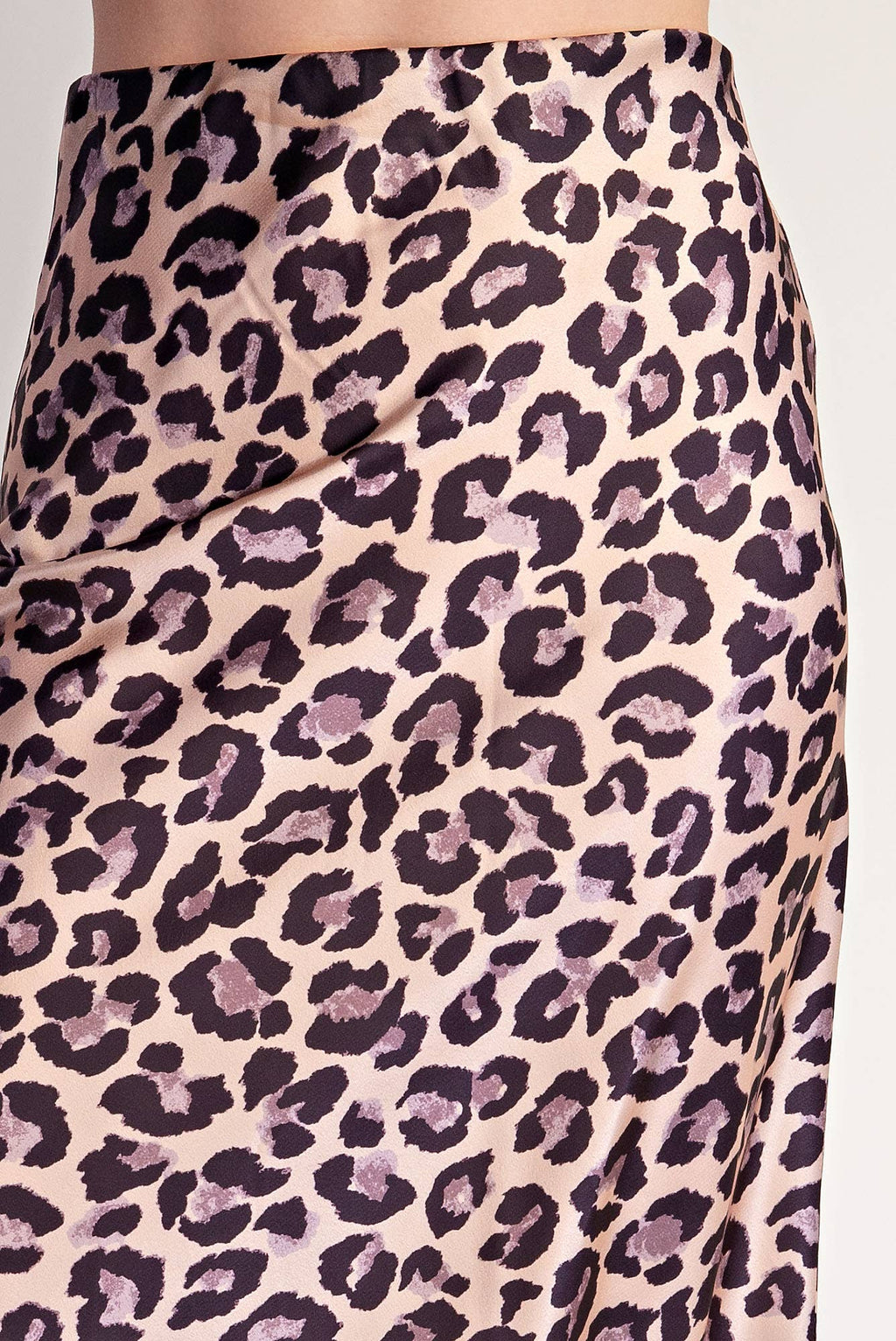 Glam Animal Print Midi Skirt