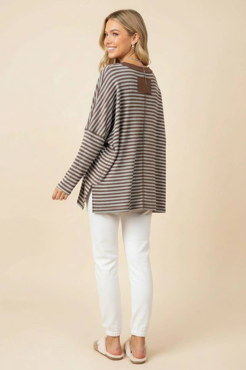 Heimish Oversized Striped Top