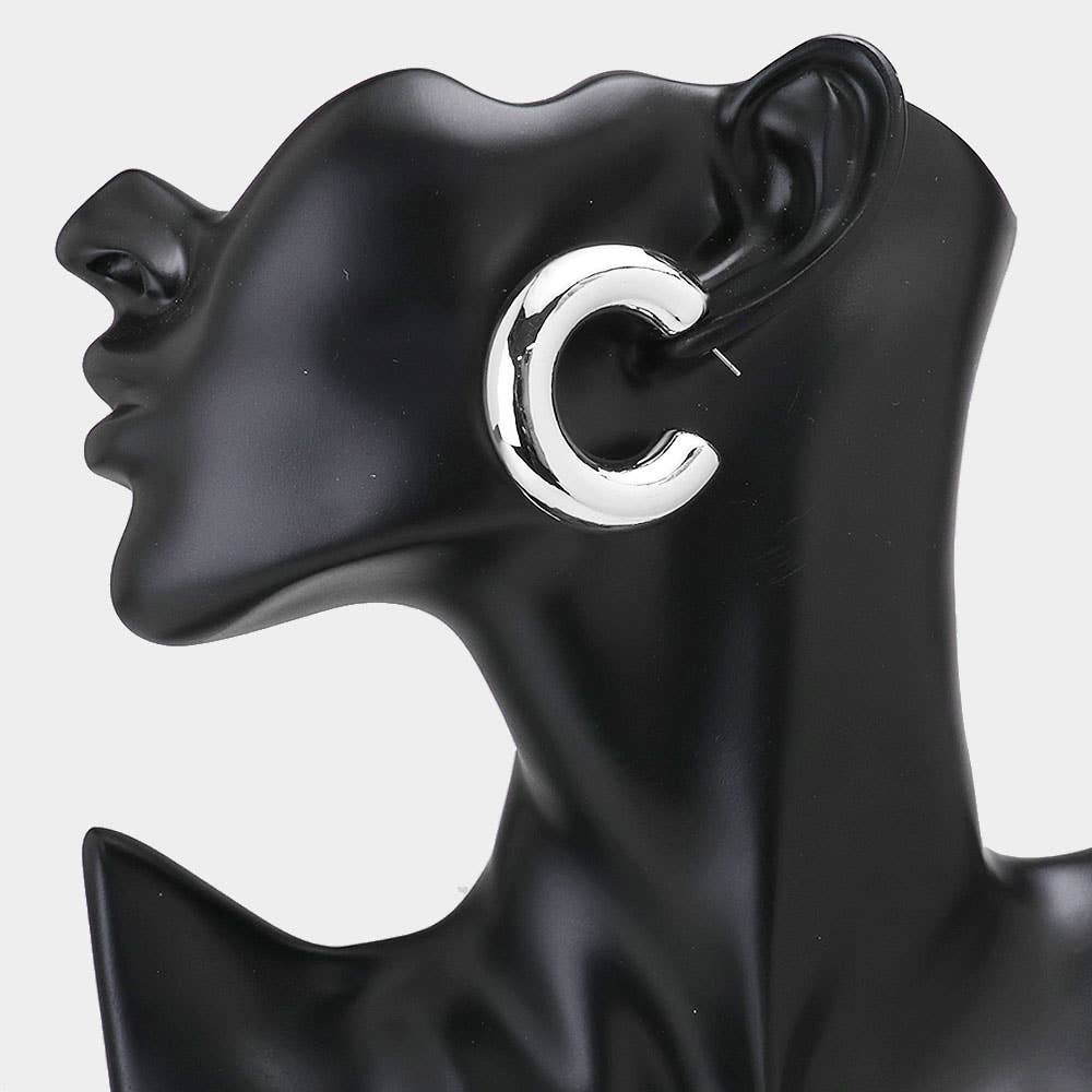 Thick Hoop Earrings