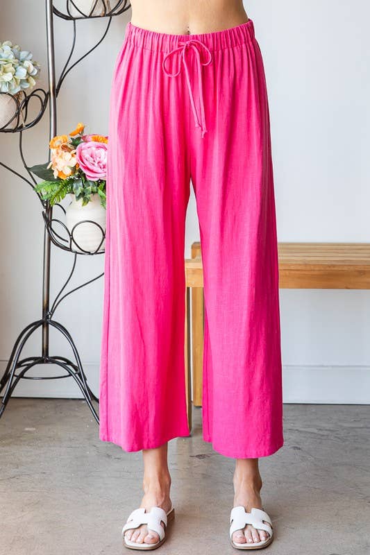 PLUS Heimish Solid Pants with Drawstring