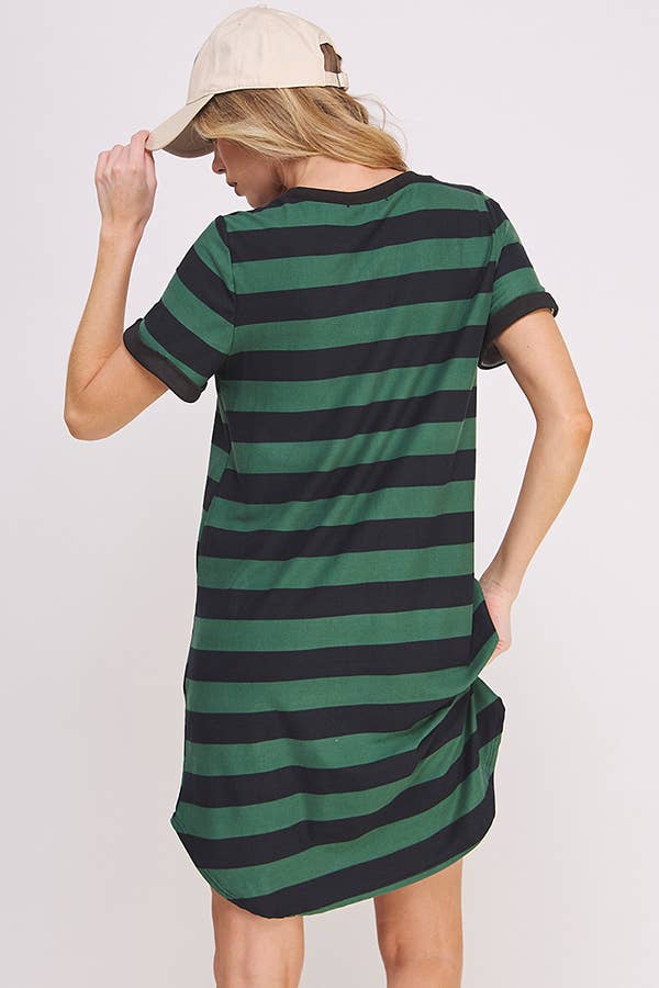 PLUS Striped T-Shirt Dress