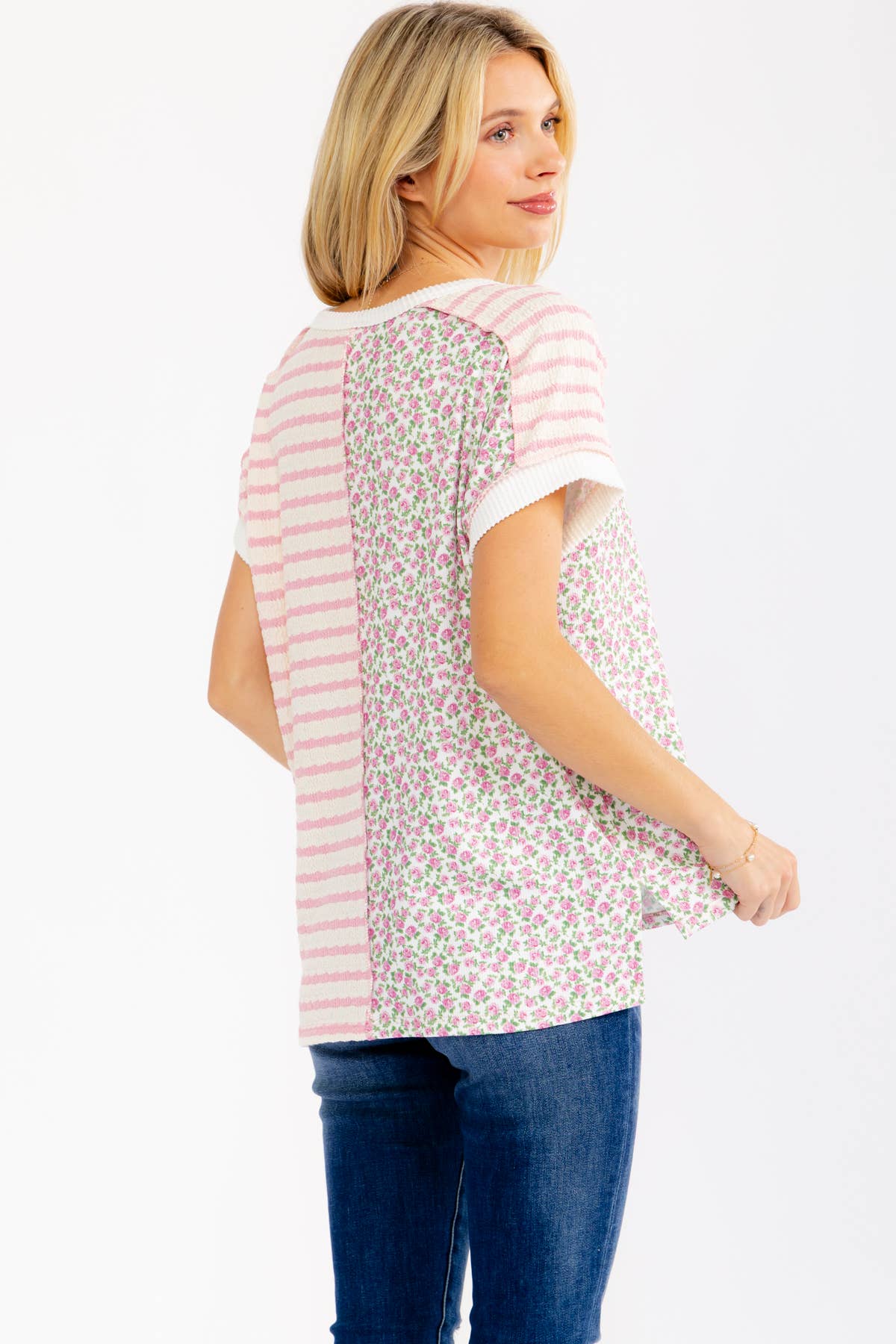 7th Ray Floral Henley
