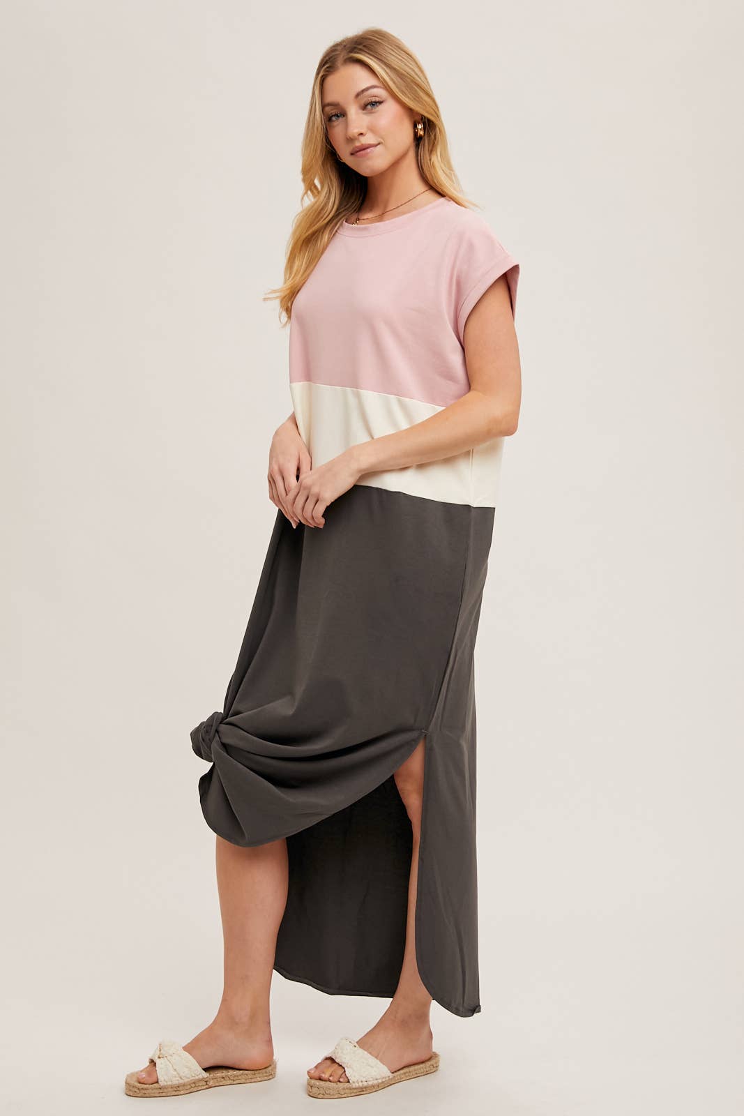 Bluivy Color Block Maxi Dress