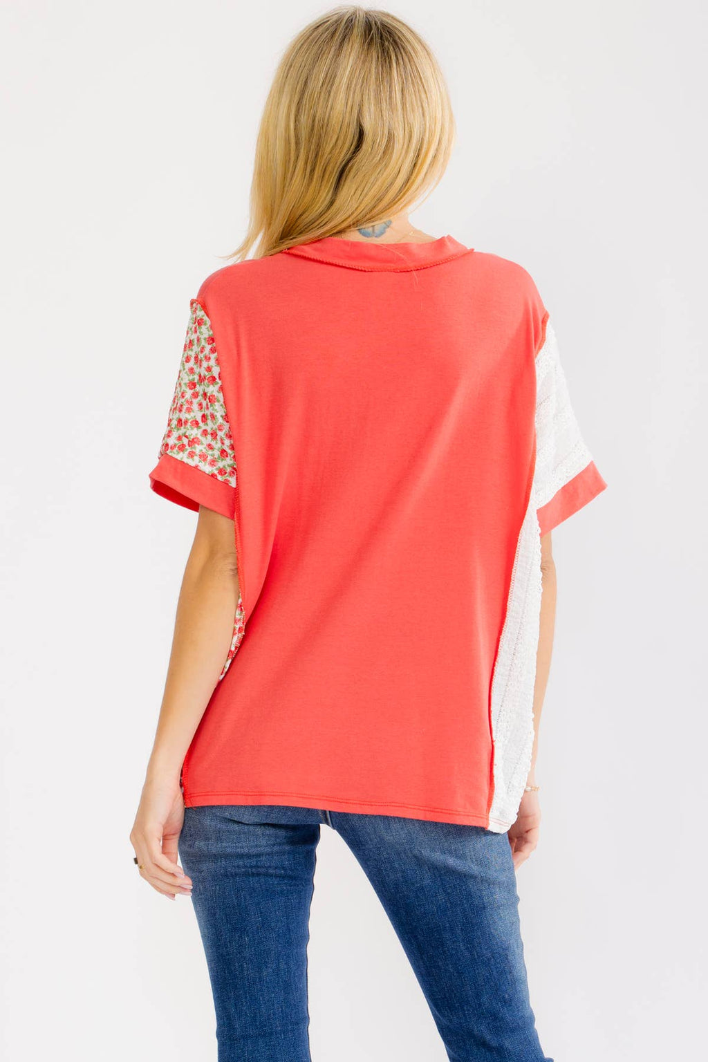 7th Ray PLUS Textured V-Neck