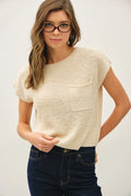 Be Cool Dolman Cap Sleeve Knit Top