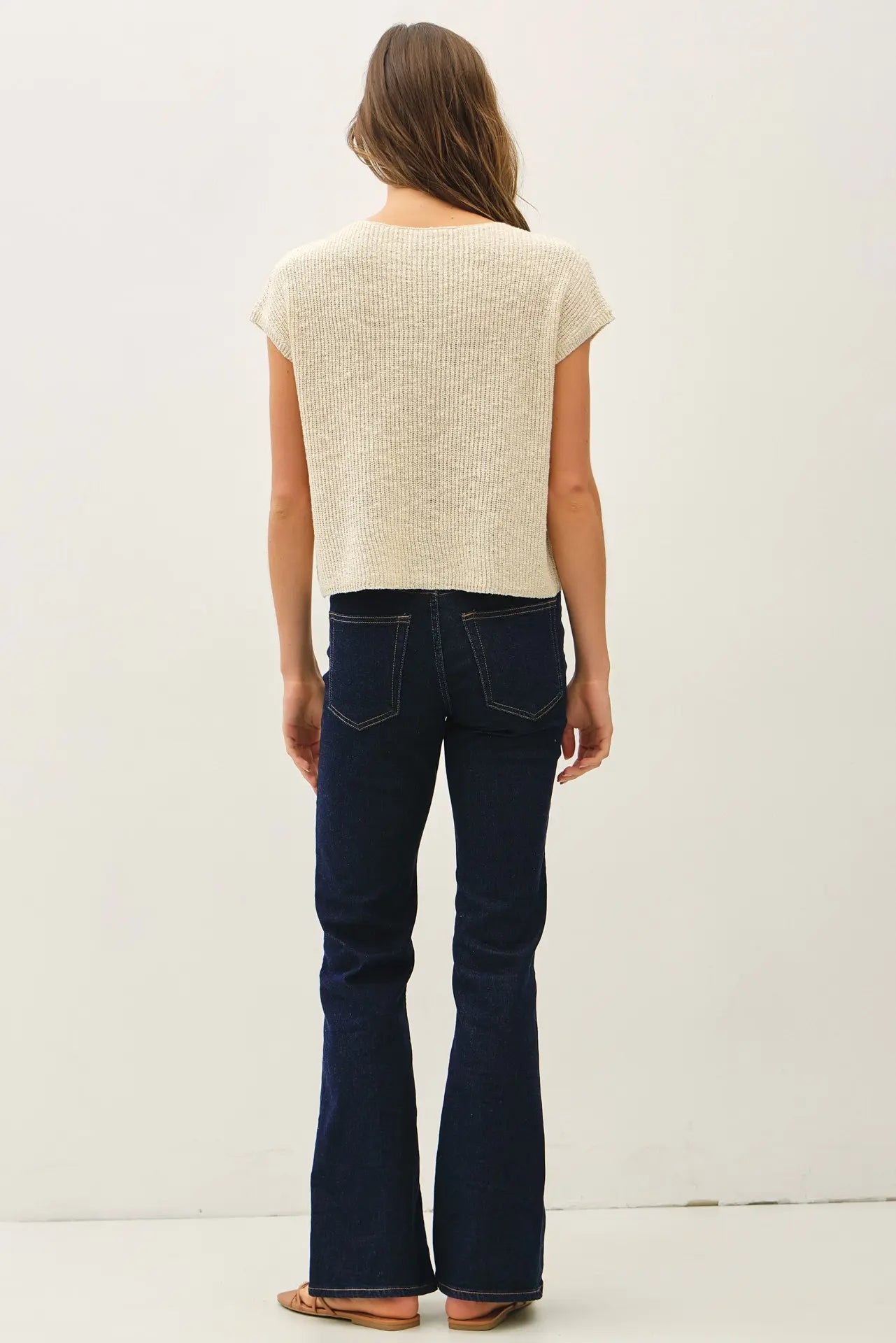 Be Cool Dolman Cap Sleeve Knit Top
