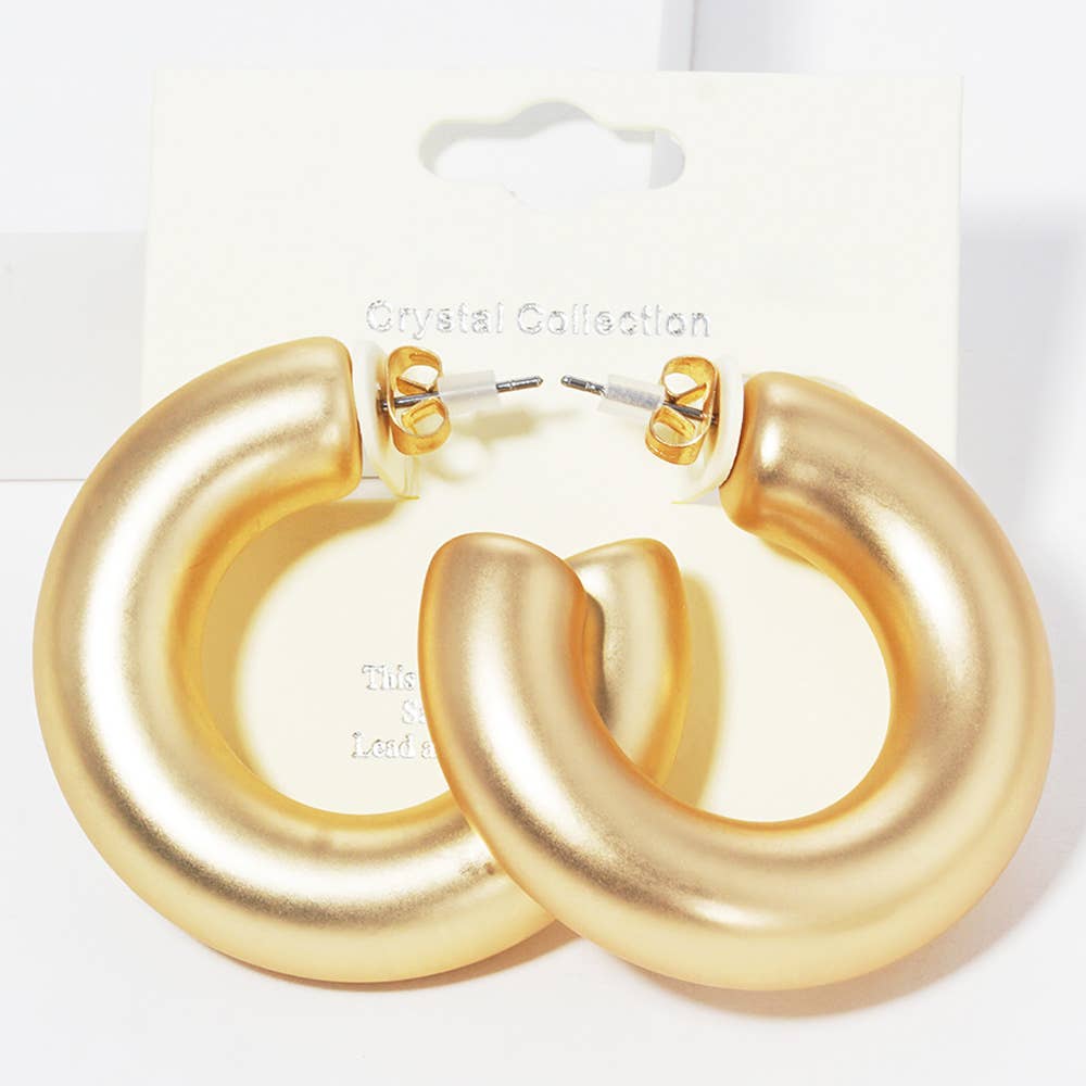 Thick Hoop Earrings