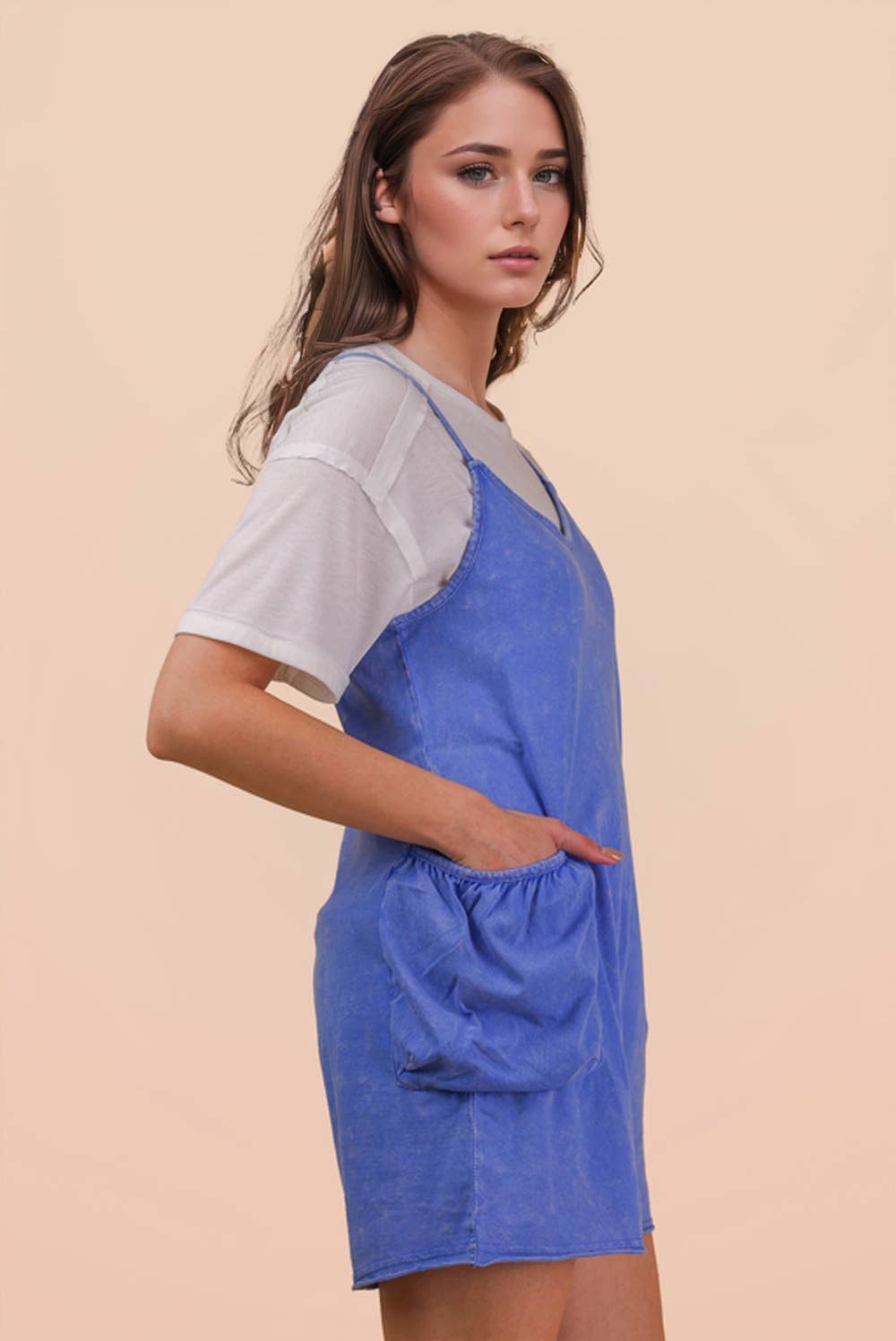 Very J Mineral Washed Romper