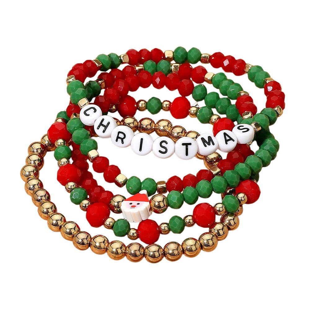 Christmas Beaded Bracelets