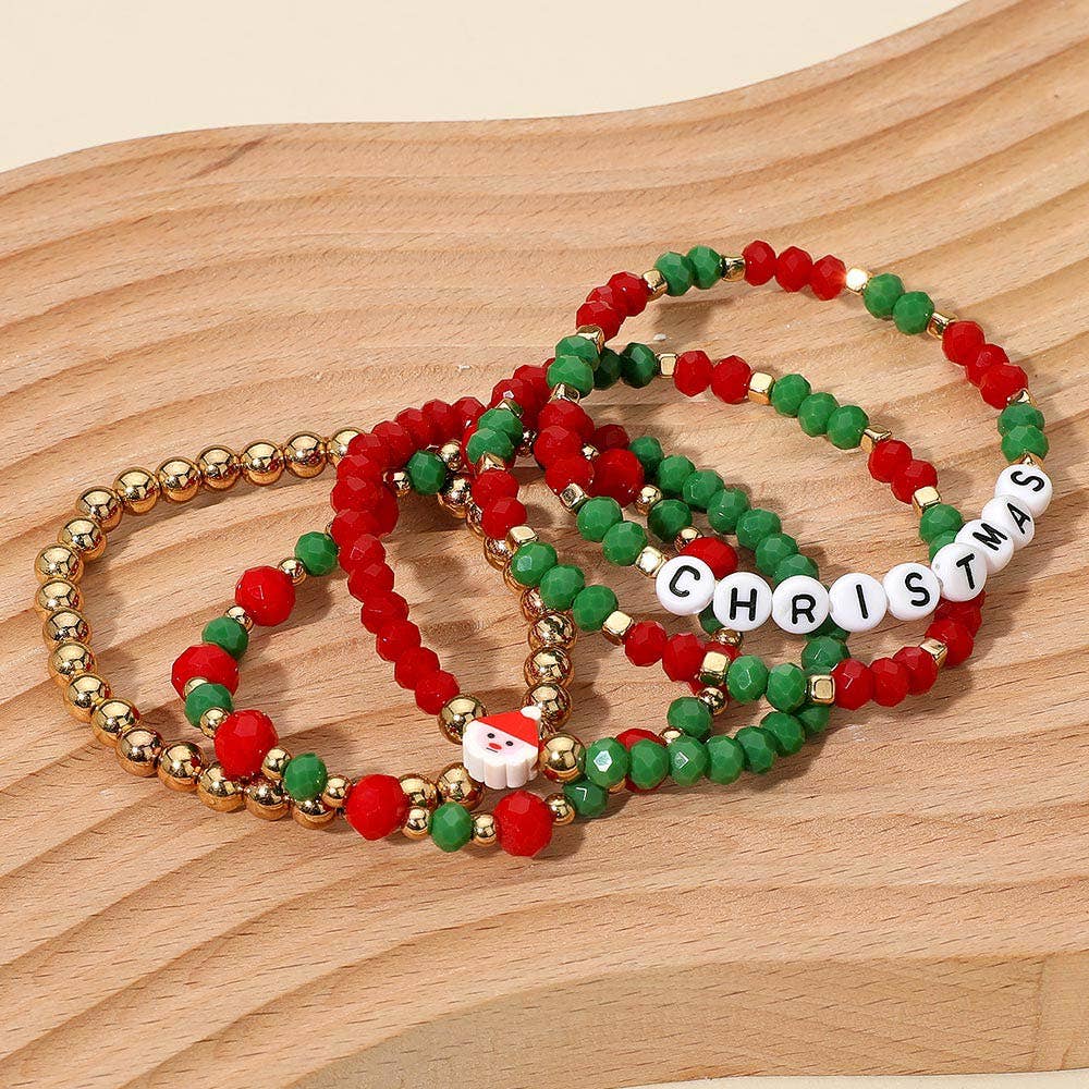 Christmas Beaded Bracelets