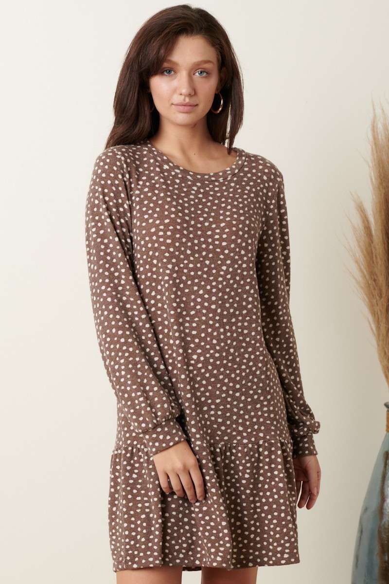 Mitto Shop Dot Print Mini Dress