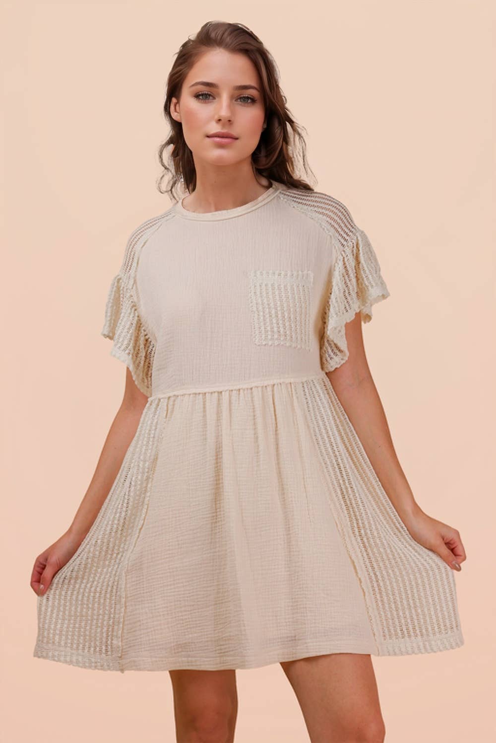 VERY J Waffle Knit Dress