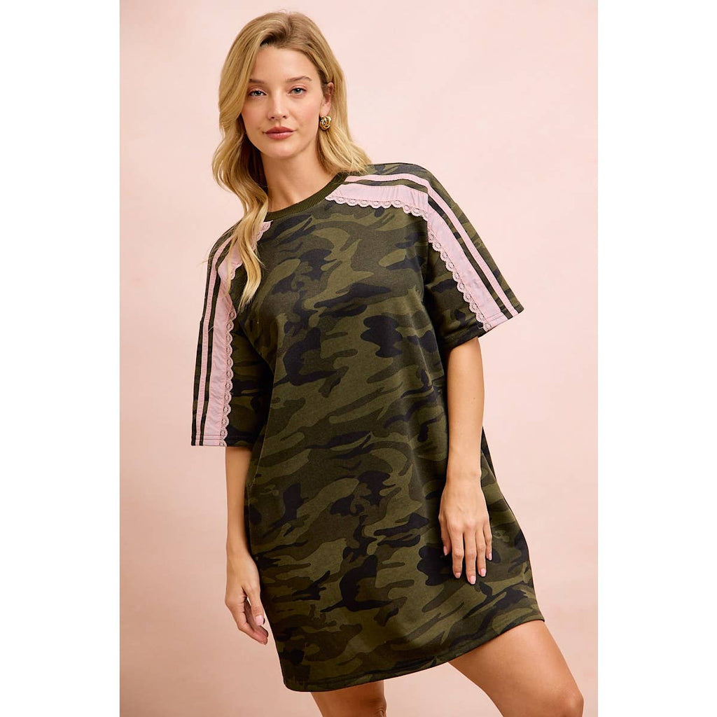 Bibi Camo Lace Dress