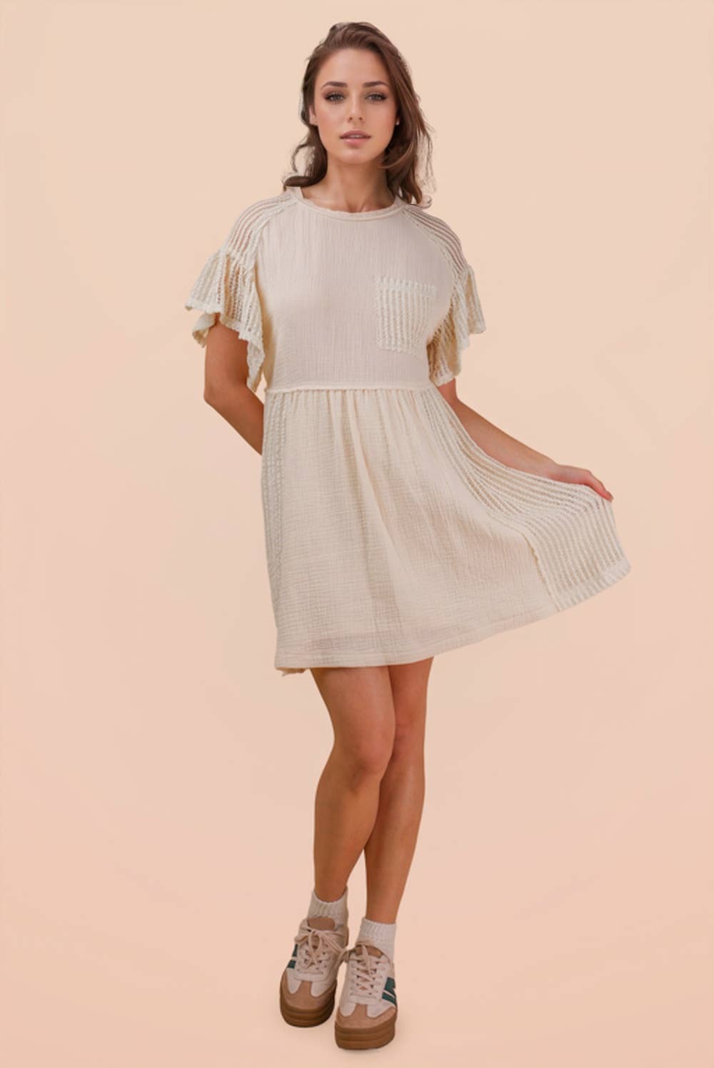 VERY J Waffle Knit Dress