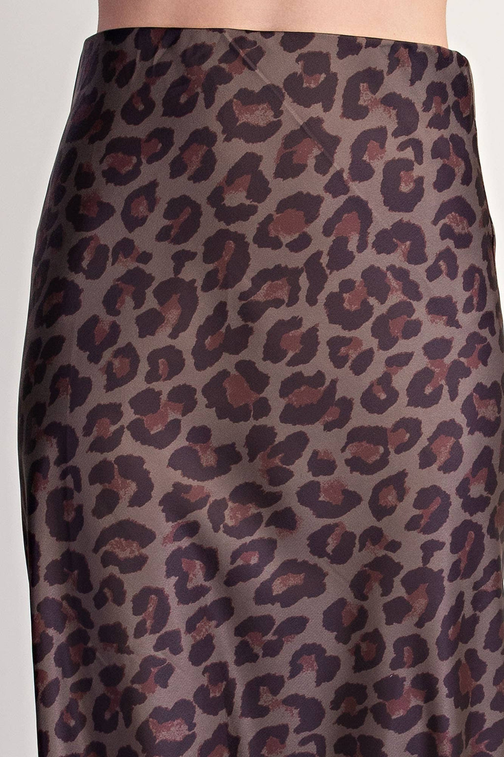 Glam Animal Print Midi Skirt