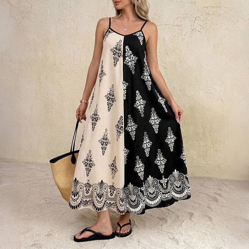 Suhkasana Paisley Maxi Dress