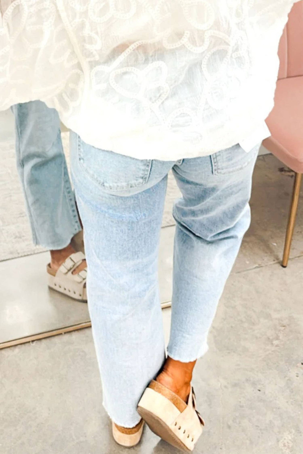 Evela Sequin Football Jeans