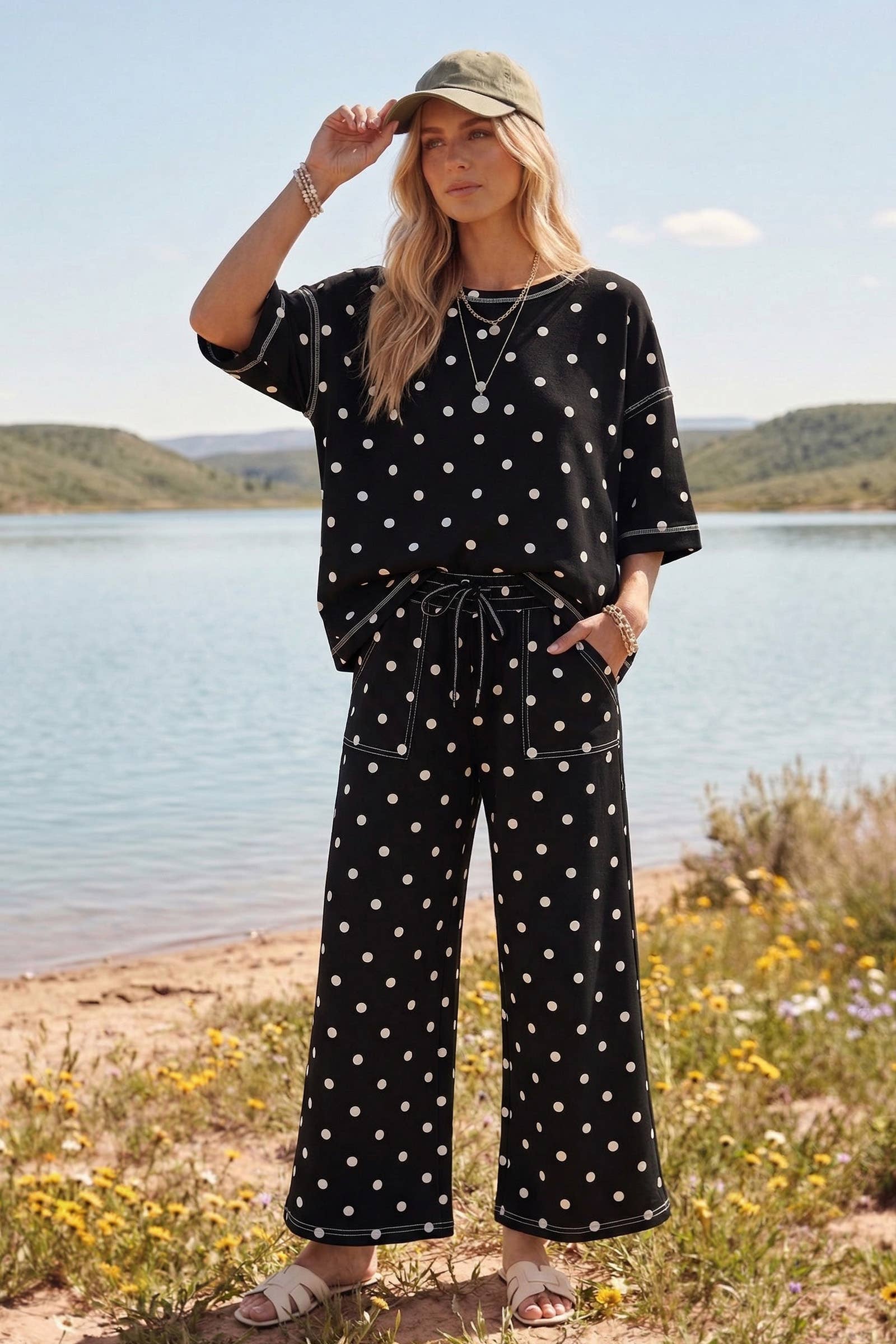 Sewn and Seen Polka Dot Scuba Set
