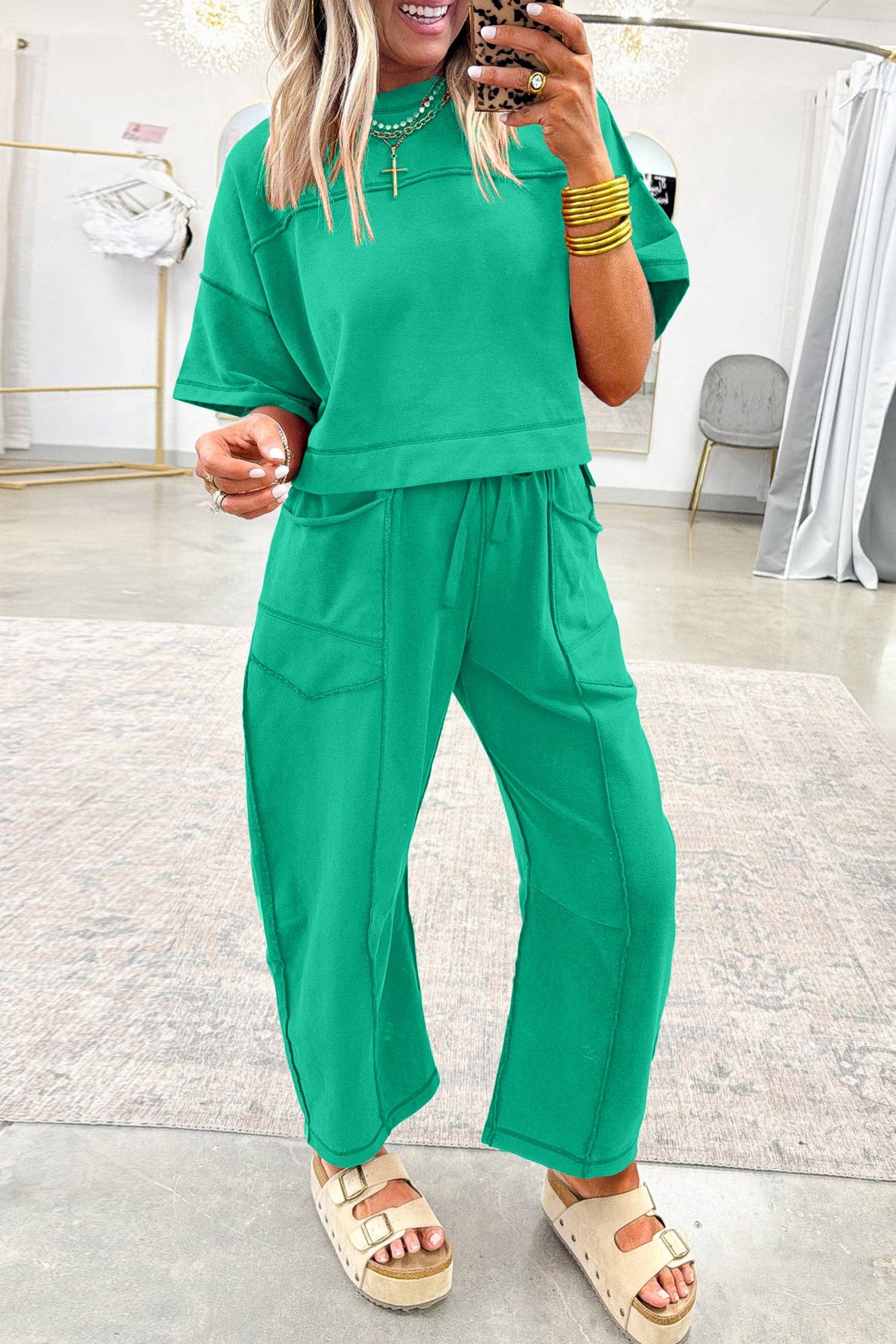 Suhkasana Boxy Tee Lounge Set