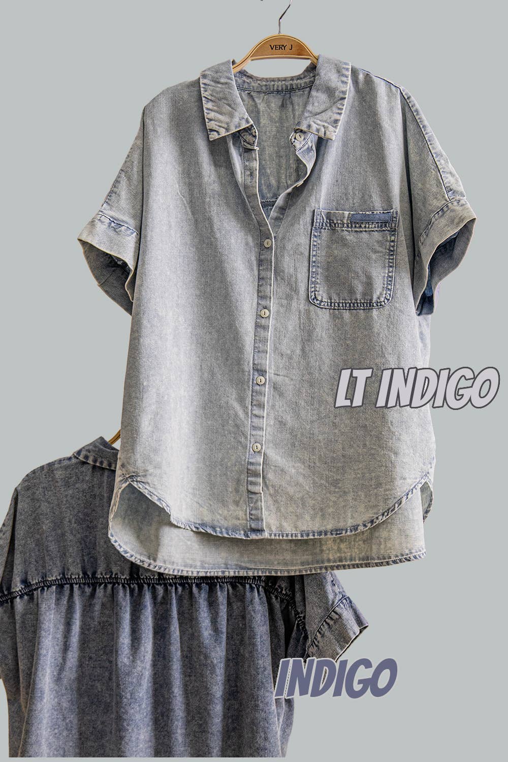 VERY J Chambray Top