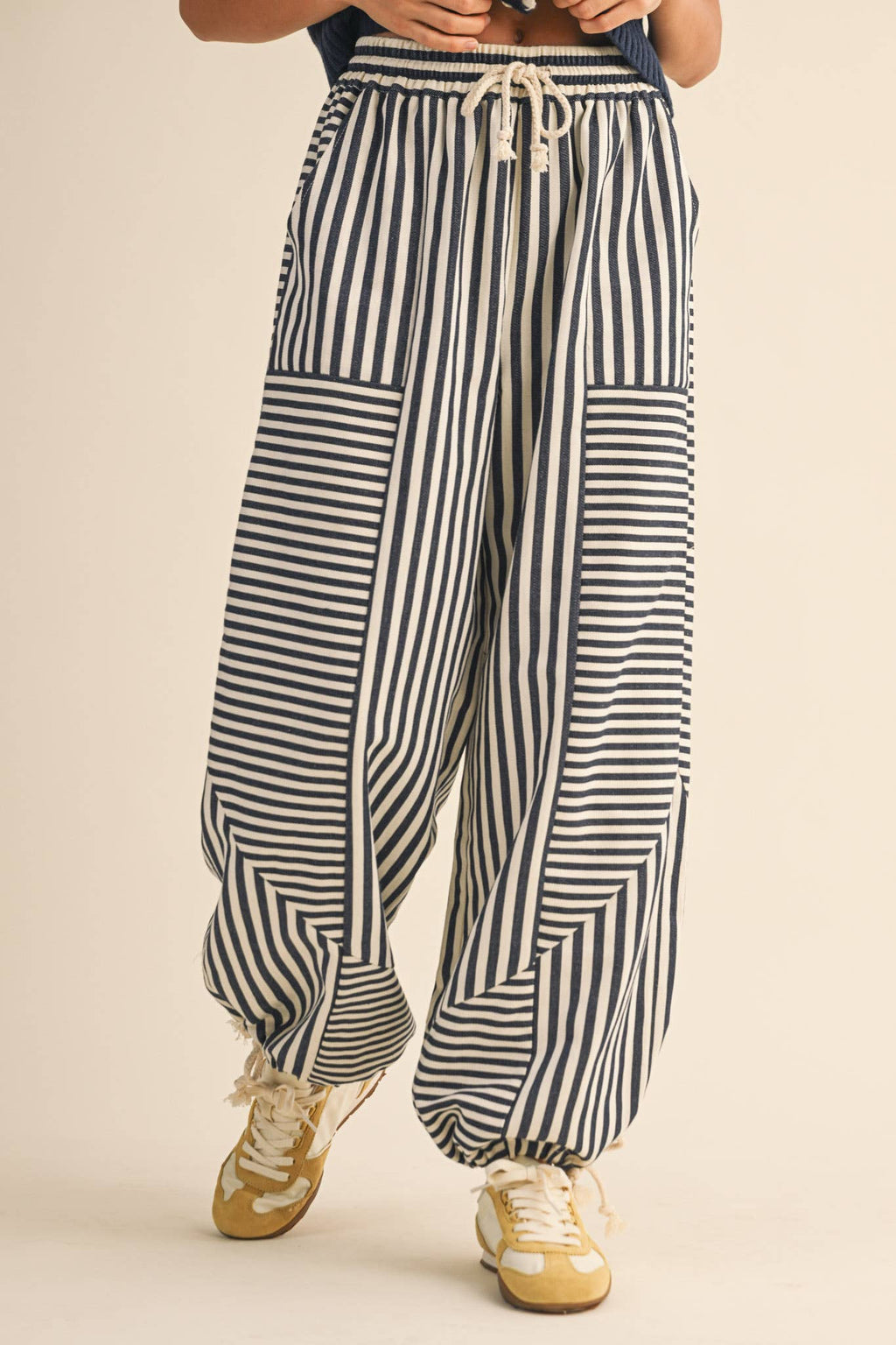 Merci Striped Parachute Pants