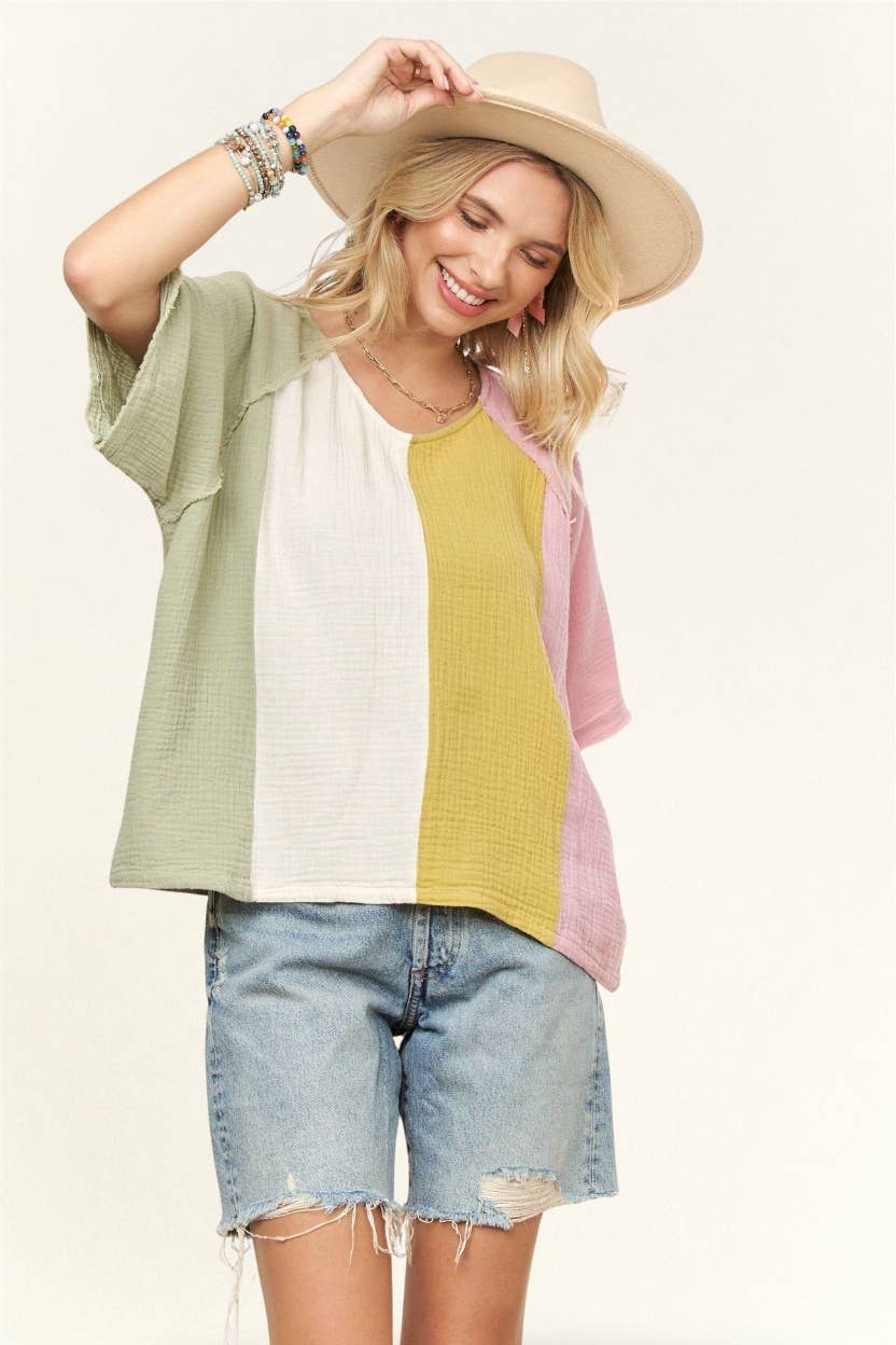 Madelyn Colorblock Top