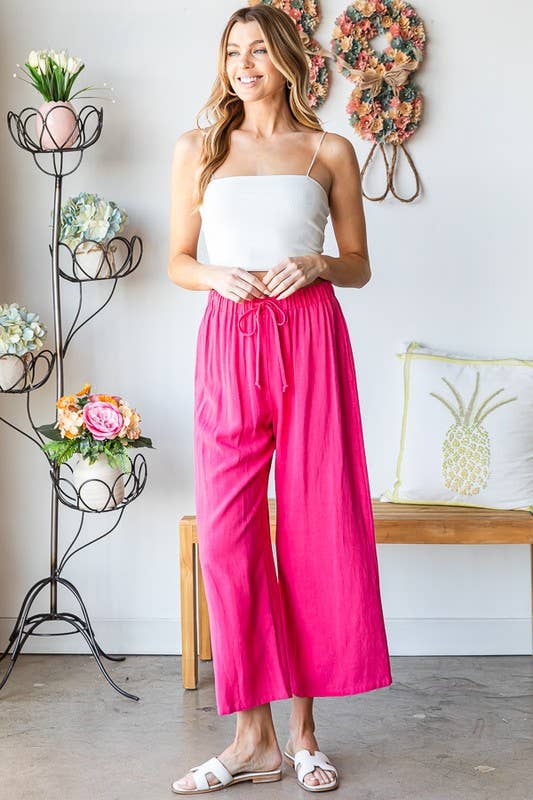PLUS Heimish Solid Pants with Drawstring
