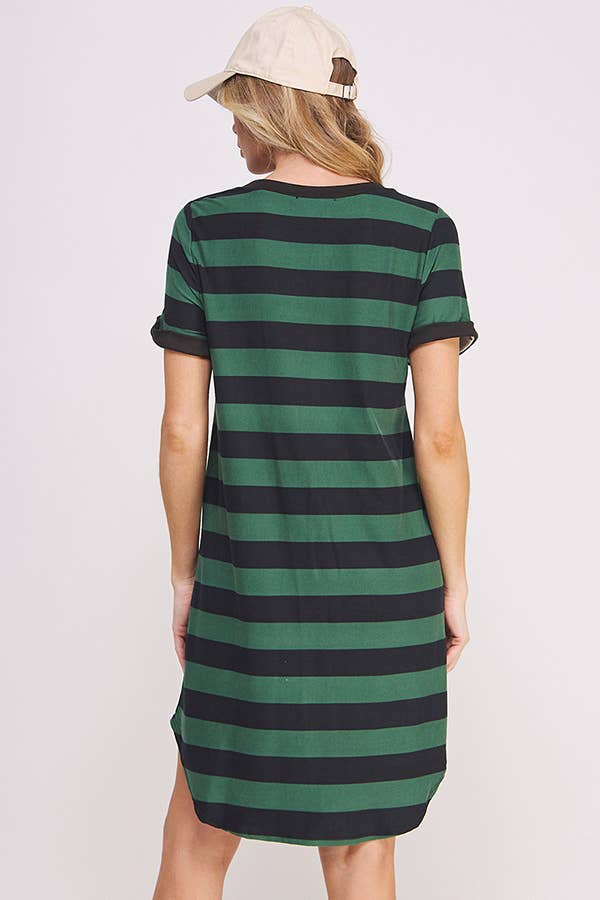 PLUS Striped T-Shirt Dress