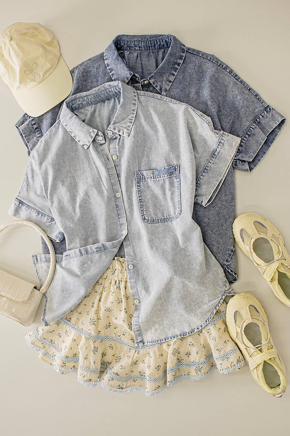 VERY J Chambray Top