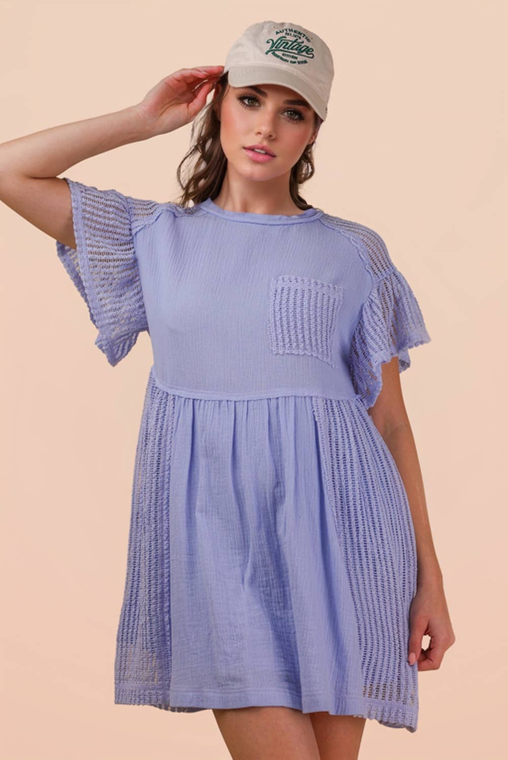 VERY J Waffle Knit Dress