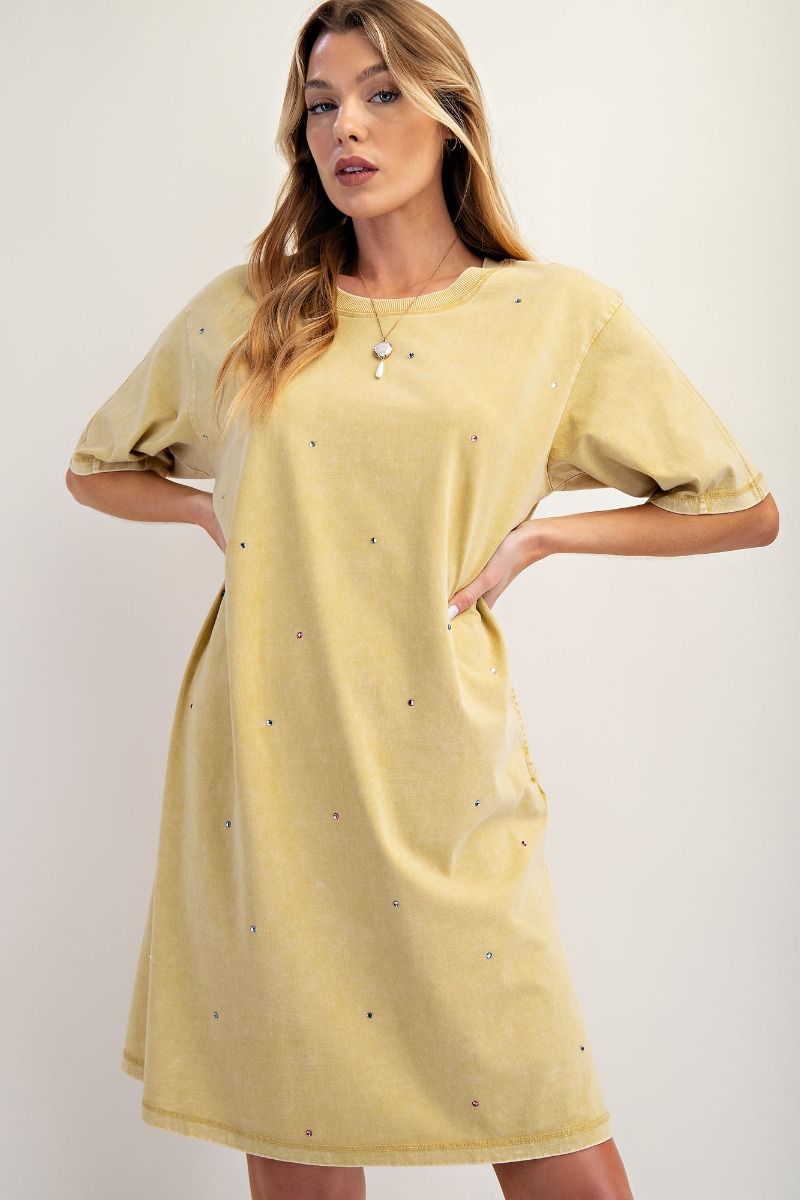 Easel Rhinestone Dress