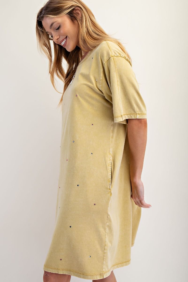 Easel Rhinestone Dress