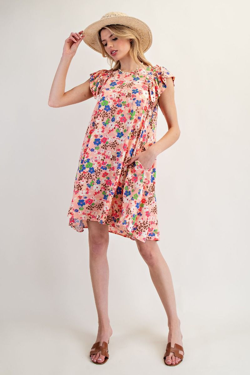 Easel Floral PLUS Swing Dress