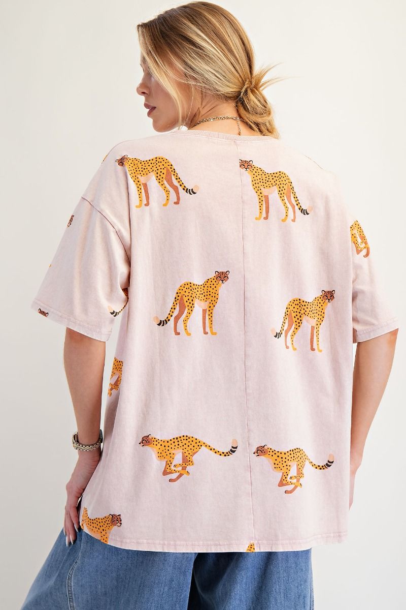 Easel Cheetah Tee