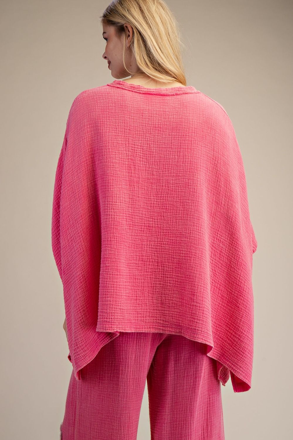 Easel Patchwork Gauze Top