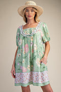 Easel Floral Mini Dress